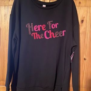 New Years sparkle pullover Here for the Cheer beaded, sparkle sweatshirt XL new!